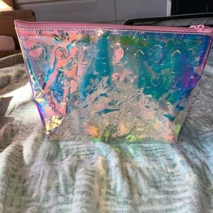 Holographic Iridescent Cosmetic Bag